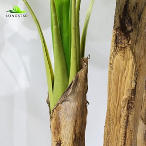 Plante artificielle réaliste de 180 cm (6 pieds) avec feuilles, grand arbre bananier artificiel, bonsaï pour la décoration de fenêtre et de sol - Product Image 5