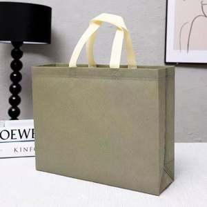 Customizable Solid-color Non-woven Fabric Shopping <b>Packaging</b> <b>Bags</b> and Travel Handbags - Product Image 5