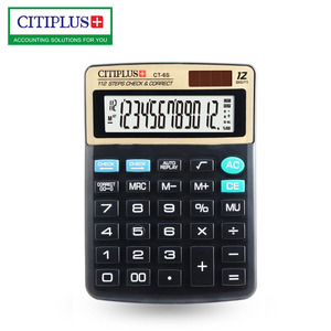 CT-6S Máy tính để bàn 12 chữ số 112 bước kiểm tra nhựa đen và mô hình chính xác - Product Image 2