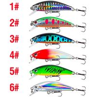 ORJD 5.5cm 6.7g Plastique Dur Eau Douce Mini Vibe Naufrage Pêche Minnow