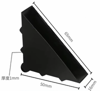 Meilleur protecteur d'angle triangulaire noir, protecteur d'angle de table en verre à trois coins, coussin