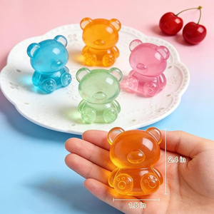Hot Sale TPR Maltose Transparent Cute Bear Slowly Rebounds Stretchy Decompression Sensory Squeeze <b>Squishy</b> Toy for Kids Adults - Product Image 6
