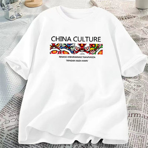 Custom Printed Men T Shirts Trendy Graphic 200Gsm Pure Cotton Loose Casual Tops Custom Logo Factory <strong>Low</strong> Price - Product Image 4