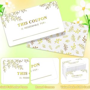 Tarjetas de cupones de papel personalizadas para pequeñas empresas, certificados de regalo para cumpleaños, spas, peluquerías, restaurantes, <span class=keywords><strong>marketing</strong></span> - Product Image 3