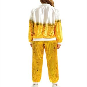 Traje Deportivo Unisex con Estampado <span class=keywords><strong>de</strong></span> Cerveza Hip Hop Gabber, Chándal Elegante para Entrenamiento - Product Image 5