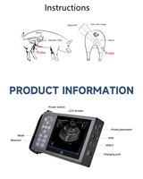 Appareil d'échographie vétérinaire portable AM-A10 pour cliniques vétérinaires