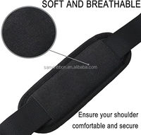 Tissu de cerclage en nylon réglable Confort universel amortissement et bandoulière respirante Sangle de sac solide et portable