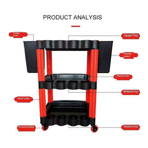 Yeni çok fonksiyonlu haddeleme aracı sepeti araba yıkama bakımı için pratik plastik ajansı arabası araba temizleme araçları için - Product Image 3