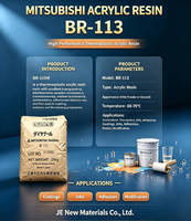 BR-113 Résine acrylique thermoplastique pour peinture plastique ABS PS, encre de gravure, marquage routier, revêtement de conteneurs maritimes