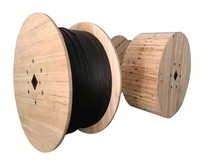 Cable de Fibra Óptica Ripo GYXTC8S de 1-24 Hilos, Autoportante para Exteriores, con Conductor Sólido de CCA, Tipo Mensajero en Forma de 8, para Redes Aéreas FTTx