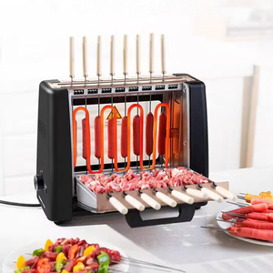 Machine à griller les kebabs électriques ZY, machine à brochettes rotatives automatiques pour la maison, barbecue sans fumée pour l'intérieur - Product Image 6