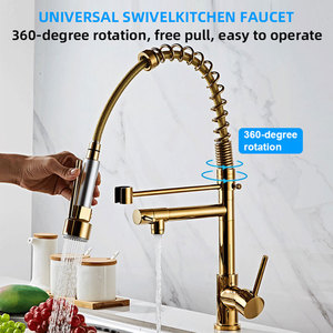Ultimi Rubinetti a 4 Vie per Lavelli da <span class=keywords><strong>Cucina</strong></span> Moderni con Doccetta Estraibile, Miscelatore da <span class=keywords><strong>Cucina</strong></span>, Articoli Sanitari, Rubinetti Flessibili per Lavello - Product Image 2