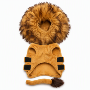 <span class=keywords><strong>Peluca</strong></span> <span class=keywords><strong>de</strong></span> León <span class=keywords><strong>para</strong></span> Mascotas Hecha <span class=keywords><strong>de</strong></span> Piel Sintética Suave y Esponjosa con Forma <span class=keywords><strong>de</strong></span> Crin Salvaje <span class=keywords><strong>para</strong></span> Sesiones <span class=keywords><strong>de</strong></span> Fotos y Cosplay con Gatos y Perros - Product Image 5