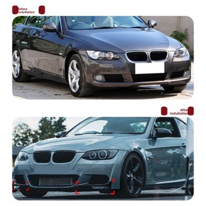 Para <span class=keywords><strong>BMW</strong></span> Serie 3 Coupé E92 E93 M-Tech <span class=keywords><strong>Modelos</strong></span> 2006-2013, Alerón Delantero, Esquina del Parachoques, Modificación Exterior, Autoadhesivo - Product Image 4
