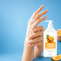 Liquide vaisselle écologique à l'orange, marque privée, élimination rapide de la graisse, détergent de cuisine personnalisé OEM, directement de l'usine