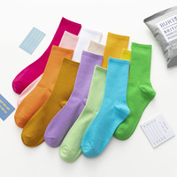 KANGYI vente en gros personnalisé coloré mode pur coton robe d'affaires casual femmes chaussettes