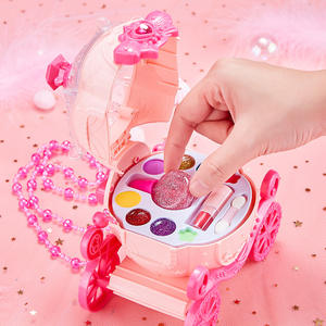 Boîte à <span class=keywords><strong>maquillage</strong></span> réaliste pour enfants, jeu de simulation pour les princesses, filles de 4 à 6 <span class=keywords><strong>ans</strong></span>, emballage en boîte en plastique de couleur - Product Image 2