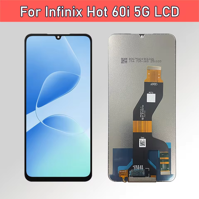 Repair Parts LCD Touch Screen for Infinix Hot 60i 5G Wholesale Mobile Phone Screen Assembly