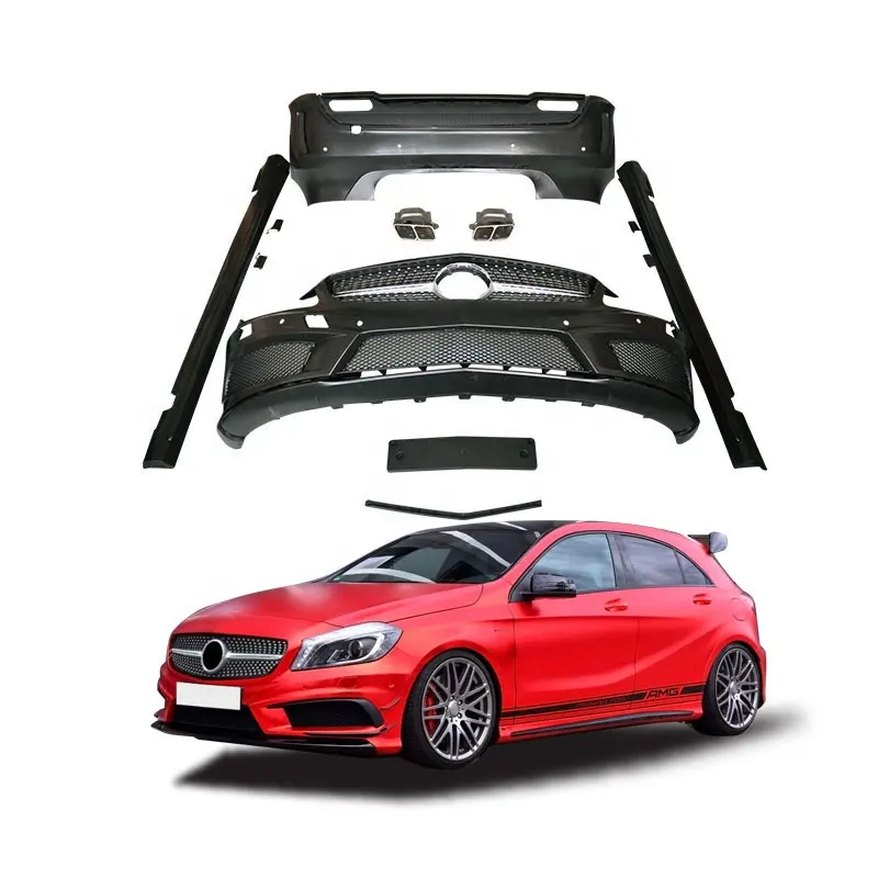 GBT Upgrade Bodykit For Mercedes Benz a45 A W176 Facelift Front Bumper Grille