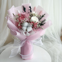 Hochwertige echte natürliche getrocknete Blumenstrauß konservierte Blume Rose Bouquet De Fleurs für Lehrer Tag Geschenk Abschluss Dekor