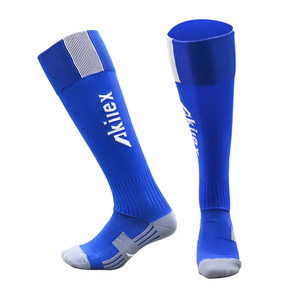 Wholesale Custom Logo Soccer <b>Socks</b> – Comfortable Cotton Nylon Knee High Knit for Youth and Adult Players - Product Image 1