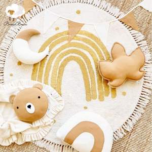 <span class=keywords><strong>Tapis</strong></span> rond de dessin animé Lion pour enfants, <span class=keywords><strong>tapis</strong></span> de jeu doux pour bébé, <span class=keywords><strong>tapis</strong></span> de jeu <span class=keywords><strong>arc</strong></span>-<span class=keywords><strong>en</strong></span>-<span class=keywords><strong>ciel</strong></span> pour chambres d'enfants - Product Image 1