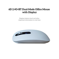Souris de jeu sans fil à double mode 6D avec logo personnalisé, 3 niveaux de DPI, rechargeable, ultra-mince, portable, pour droitiers, pour le bureau