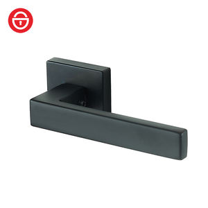 Juego <span class=keywords><strong>de</strong></span> Manijas y Cerraduras Minimalistas Cuadradas <span class=keywords><strong>de</strong></span> Aleación <span class=keywords><strong>de</strong></span> Zinc <span class=keywords><strong>de</strong></span> Alta Calidad para Puertas <span class=keywords><strong>de</strong></span> Dormitorio, Hotel, Baño y Apartamento - Product Image 5