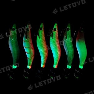 Premium 2.5 # -3.5 #   Egi Shrimp Wobbler Squid Jig <span class=keywords><strong>Esche</strong></span> in Legno a Forma di Gambero per la Pesca a Jigging di Polpi e <span class=keywords><strong>Seppie</strong></span> in Acqua Salata - Product Image 6