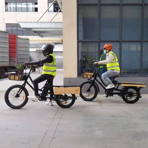 มอเตอร์ไฟฟ้าฮับด้านหลัง500W จักรยานไฟฟ้าท้ายยาวจักรยานไฟฟ้าขนาด24นิ้วจักรยานไฟฟ้าสำหรับใส่ในเมืองพร้อมที่นั่งสำหรับเด็ก - Product Image 2