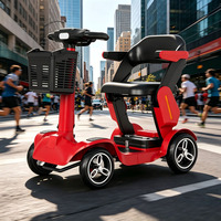 Scooter électrique intelligent à quatre roues pour personnes âgées et handicapées, petites motos électriques avec batteries et carte à puce, scooters pour handicapés