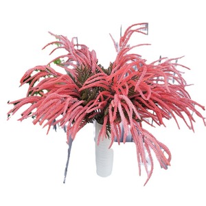 Yulong Craft Flower Factory Artificial Astilbe Flower Large <b>Branch</b> Decorative Vine Christmas Decoration White <b>Light</b> Red Sunset - Product Image 5