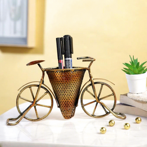 Metal <b>Cycle</b> Pen Holder <b>Stand</b> Decorative Miniature Bicycle Showpiece for Home Office Tabletop Living Room Bedroom Gift - Product Image 3