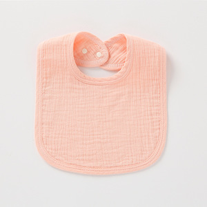 Bavaglino Neonato Primavera/Autunno a Forma di U in Garza di Cotone Puro, Assorbente, Anti-<span class=keywords><strong>Rigurgito</strong></span>, con Bottone a Pressione, Fantasia Tinta Unita, per <span class=keywords><strong>Neonati</strong></span> - Product Image 1