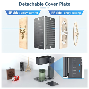 Máquina Marcadora Láser de Diodo Digital Plegable de Sobremesa HLONGDA Z3, Precisión de 0.05mm, Área de Trabajo de 80x80mm, Refrigeración por Aire, para Plástico y Madera - Product Image 2