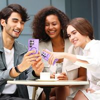 Étui de protection magnétique pour Samsung S26 Ultra, S23 FE, S22 Plus, motif ciel étoilé scintillant