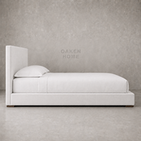 Cadre de lit en bois massif de qualité supérieure OAKEN - Lit moderne haut de gamme pour chambre à coucher, taille Queen ou King, pour la maison, l'hôtel, les meubles de maison