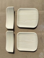 Ensemble table et chaise d'école en bois pressé, cadre en fer non inclus, confortable, ignifuge, écologique, modèle 110*45, chaise