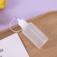 Bouteille en plastique à trou étroit de haute qualité, 5 ml, 10 ml, 15 ml, 20 ml, 30 ml, 50 ml, pour huile essentielle liquide, petite pointe à trou, bouteille d'injection d'huile
