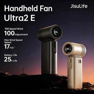 Nouveau ventilateur portable <span class=keywords><strong>JISULIFE</strong></span> Ultra2E 2026, turbine sans pales ultra-puissante, 4500 mAh, débit d'air haute vitesse de 17 m/s, autonomie de 25 h - Product Image 1