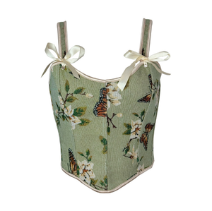 Corsé con <span class=keywords><strong>Tirantes</strong></span> y Estampado Floral, Lencería Sexy, Top Ajustado con <span class=keywords><strong>Tirantes</strong></span>, Sujetador para Mujer, Corsé con Varillas, Top Ajustado - Product Image 6