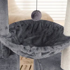 Best Selling Luxury Cat Tower Tree Factory Direct Supply Sustainable Paper And Sisal Hammock