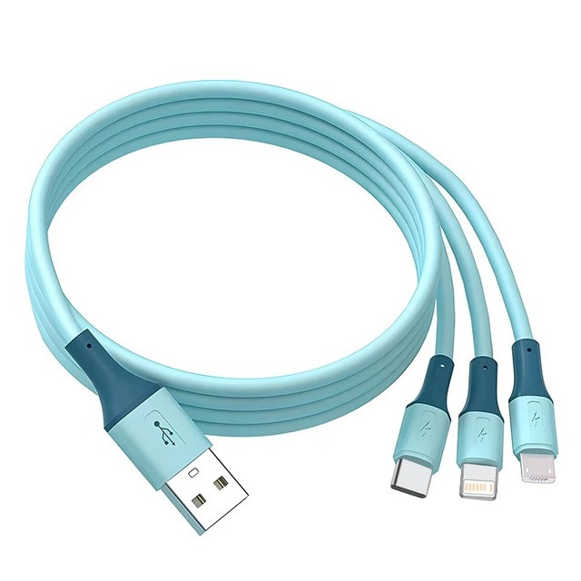 Super Fast Charging Cable 3 in 1 Micro USB Type-C Phone Charger USBC Data Cable for Mobile Phone