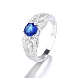 Anello di Fidanzamento in <span class=keywords><strong>Argento</strong></span> 925 di Nuova Concezione per <span class=keywords><strong>Donna</strong></span>, Anello con Diamante alla Moda - Product Image 3