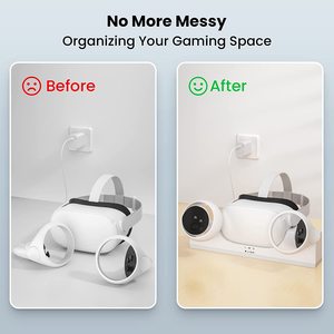 Contrôleurs VR haute vitesse et station de charge pour casque avec support de charge pour kit de batterie pour <span class=keywords><strong>Meta</strong></span> <span class=keywords><strong>2</strong></span> - Product Image 3