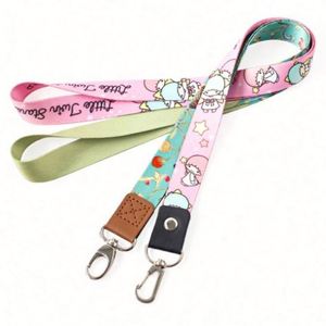 Free Sample No Minimum Order Custom Printed <b>Lanyard</b> Long Neck Strap ID Holder <b>Polyester</b> Satin Nylon Material for Insurance End - Product Image 5
