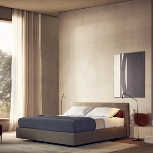 <span class=keywords><strong>Cama</strong></span> de muebles de dormitorio con cojín suave de lujo de estilo moderno de Venta caliente - Product Image 1