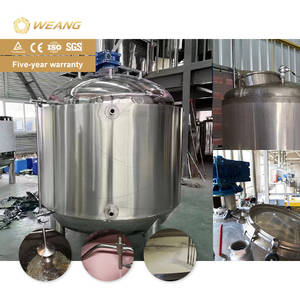 Cuve de mélange mobile sous vide en acier inoxydable pour shampoing et savon liquide avec agitateur - Product Image 4