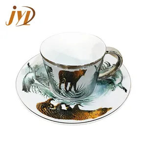 Fornitore della cina elegante Set di piattini per tazza da tè etiope arabo giapponese europeo da 3 once e 8 once