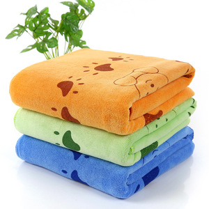 Toalla de Baño para Niños Jin Ao, 70x140cm, Microfibra, Estampado de Dibujos Animados, Suave y Absorbente - Product Image 1